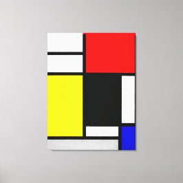 MONDRIAN COMPOSITION WITH RED, GULT, BLACK 1921 CANVASTRYCK