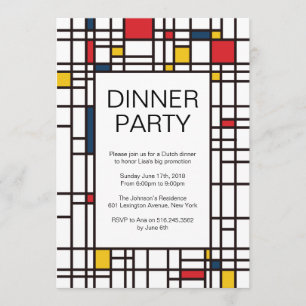 Mondrian De Stijl Festa inbjudan