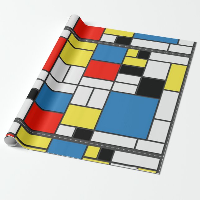 Mondrian de Stjil Presentpapper (Utrullad)