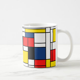 Mondrian dricker här! kaffemugg