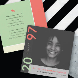 Mondrian Färg Blocks Grad Modern Photo Studenten Meddelande