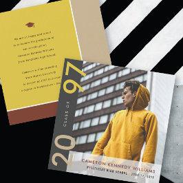 Mondrian Färg Blocks Grad Modern Photo Studenten Meddelande