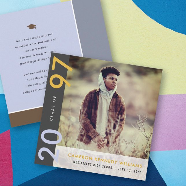 Mondrian Färg Blocks Grad Modern Photo Studenten Meddelande (Skapare uppladdad)