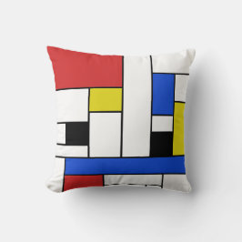 Mondrian fodrar dekorativ kudde
