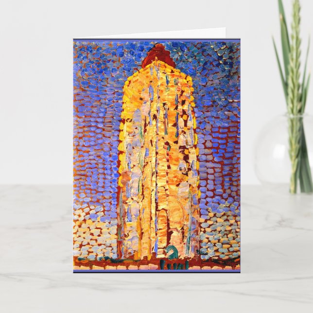 Mondrian - fyr på Westkapelle Kort (Framsida)