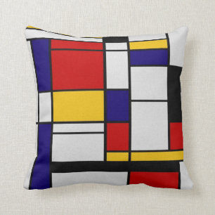 Mondrian geometri kudde
