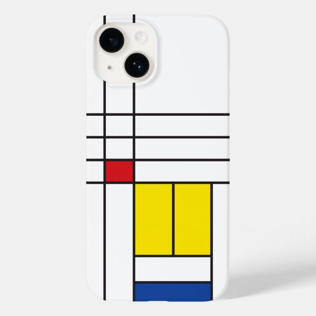 Mondrian II Minimalist De Stijl Modern Art Design (Baksida)