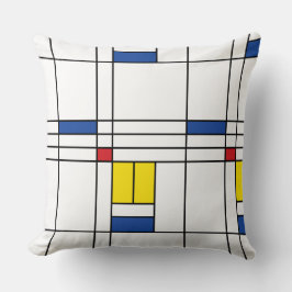 Mondrian II Minimalist De Stijl Modern Art Design Kudde