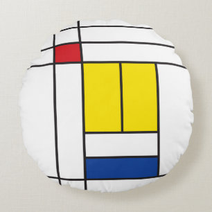 Mondrian II Minimalist De Stijl Modern Art Design Rund Kudde