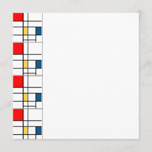 Mondrian-inbjudan Inbjudningar
