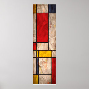 Mondrian Inspired Poster