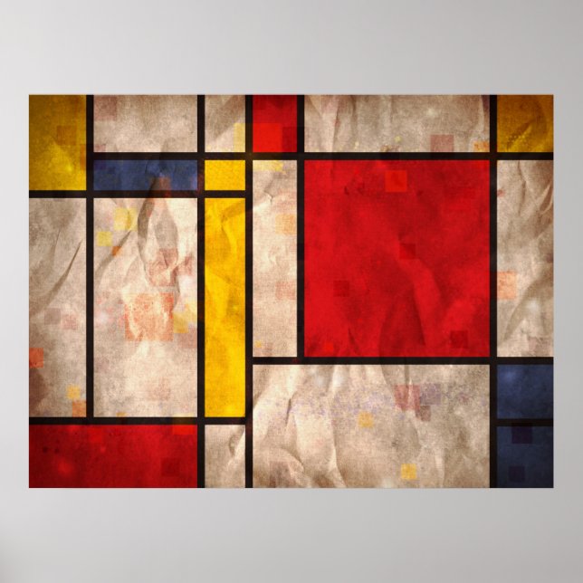 Mondrian Inspired Poster (Framsidan)