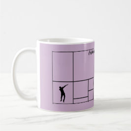 Mondrian Kärlek till Dance Kaffemugg