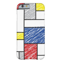 Mondrian klotter Minimalistisk De Stijl Modern kon