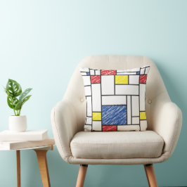 Mondrian klotter Minimalistisk De Stijl Modern kon Kudde
