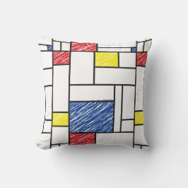 Mondrian klotter Minimalistisk De Stijl Modern kon Kudde