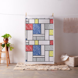 Mondrian klotter Minimalistisk De Stijl Modern kon Tyg