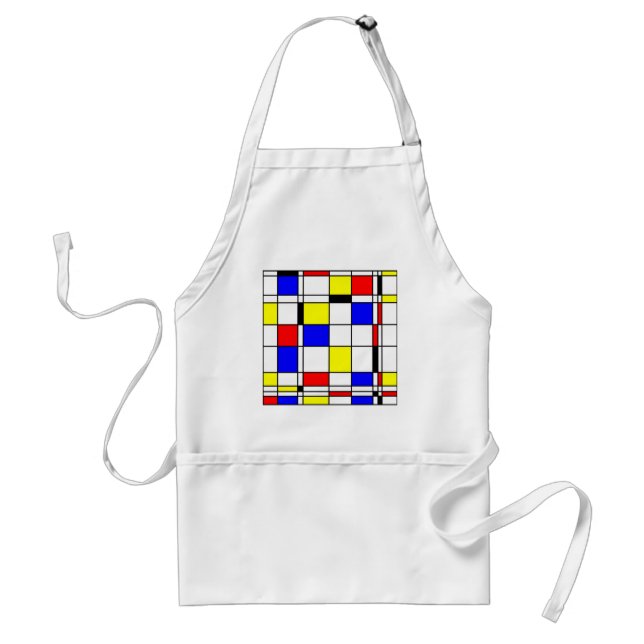 Mondrian konststil förkläde (Framsidan)