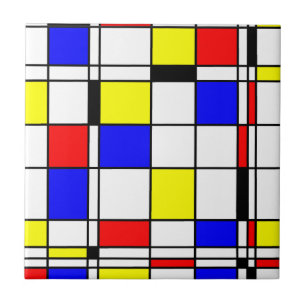 Mondrian konststil kakelplatta