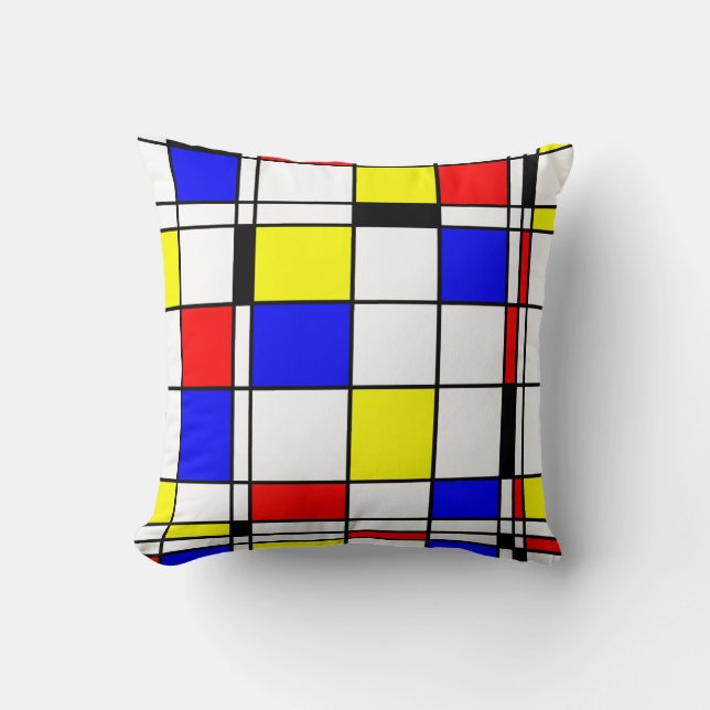 Mondrian konststil kudde (Framsida)