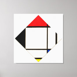 MONDRIAN - LOZENGE COMPOSITION WITH RED - 1925 - CANVASTRYCK