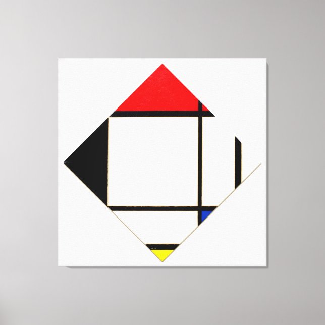 MONDRIAN - LOZENGE COMPOSITION WITH RED - 1925 - CANVASTRYCK (Framsida)