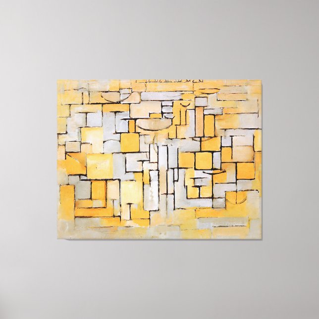 MONDRIAN - Målarnr II XV Comp. 4-1913 Canvastryck (Framsida)