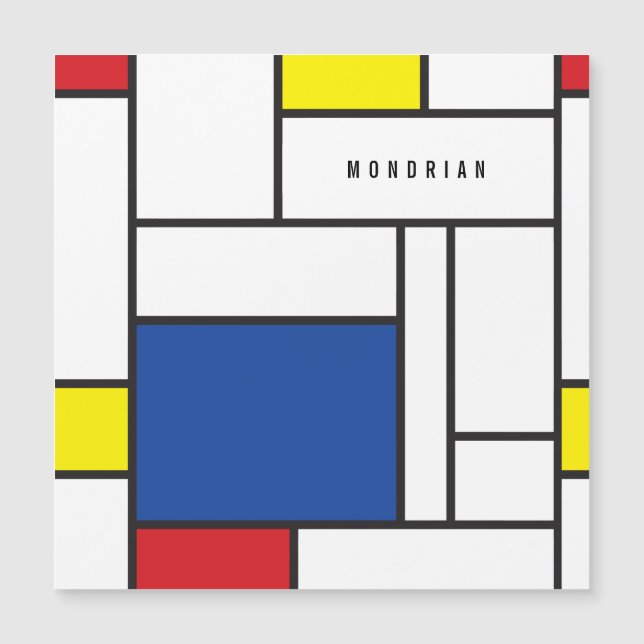 Mondrian Minimalist Geometric De Stijl Modern Art (Framsida)