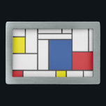Mondrian Minimalist Geometric De Stijl Modern Art<br><div class="desc">Mondrian Minimalist De Stijl Modern Art i Red, Blue, Gult och White Färg blockerar design. Den här enkla designen har moderna geometriska former och grafiska färg-block i fet svart linjer, vitt och ljust primärt färger. Den inspireras av Piet Mondrians abstrakt och De Stijl & Neo Plasticisströrelsen. All text i designen...</div>