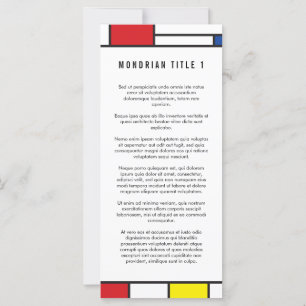 Mondrian Minimalist Geometric De Stijl Modern Art