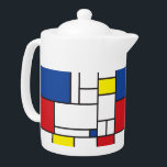 Mondrian Minimalist Geometric De Stijl Modern Art<br><div class="desc">Mondrian Minimalist De Stijl Modern Art i Red, Blue, Gult och White Färg blockerar design. Den här enkla designen har moderna geometriska former och grafiska färg-block i fet svart linjer, vitt och ljust primärt färger. Den inspireras av Piet Mondrians abstrakt och De Stijl & Neo Plasticisströrelsen. All text i designen...</div>