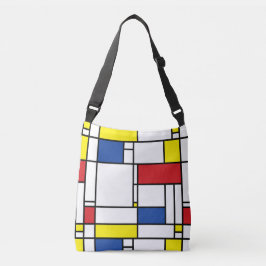 Mondrian Minimalist Geometric De Stijl Modern Art Axelväska