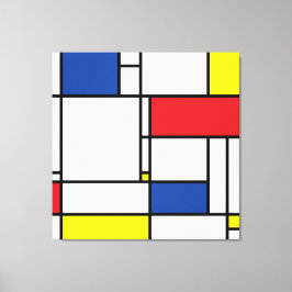 Mondrian Minimalist Geometric De Stijl Modern Art Canvastryck