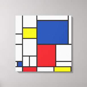 Mondrian Minimalist Geometric De Stijl Modern Art Canvastryck