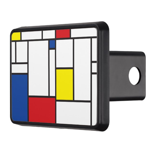 Mondrian Minimalist Geometric De Stijl Modern Art Dragkroksskydd (Vänster)