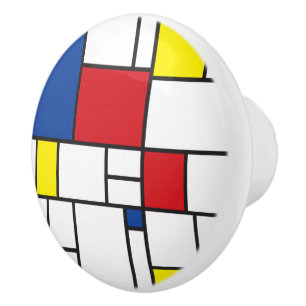 Mondrian Minimalist Geometric De Stijl Modern Art Knopp
