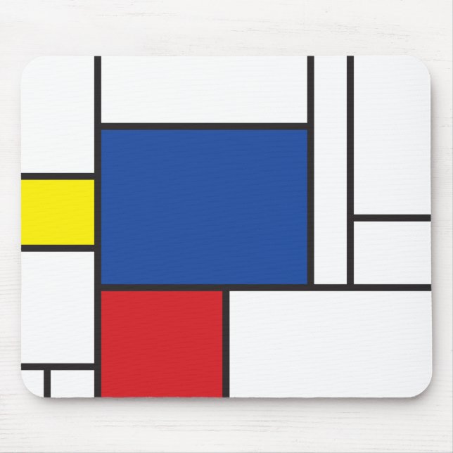 Mondrian Minimalist Geometric De Stijl Modern Art Musmatta (Framsidan)