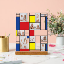 Mondrian Minimalistisk De Stijl Geo Modern Konst F