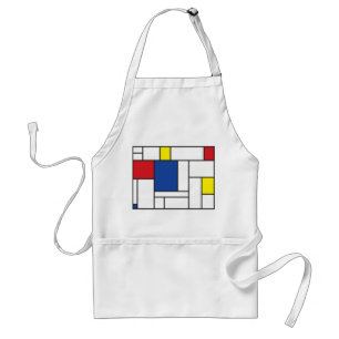 Mondrian Minimalistisk De Stijl Modern Konst Anpas Förkläde