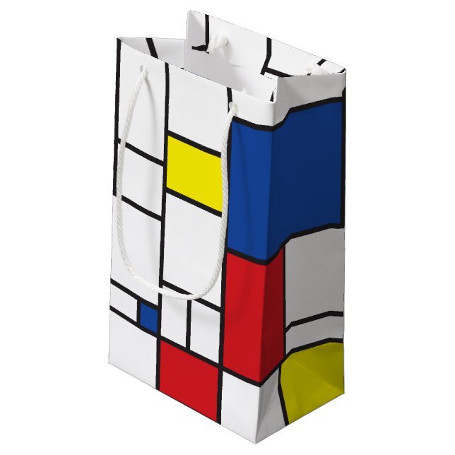 Mondrian Minimalistisk Geometrisk De Stijl Modern  (Baksidan Vinklad)