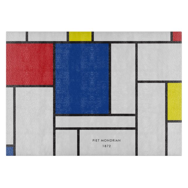 Mondrian Minimalistisk Geometrisk De Stijl Modern  (Framsidan)