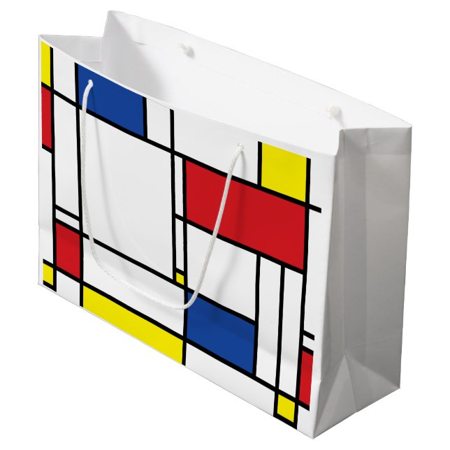 Mondrian Minimalistisk Geometrisk De Stijl Modern  (Framsidan Vinklad)