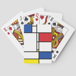 Mondrian Minimalistisk Geometrisk De Stijl Modern Casinokort
