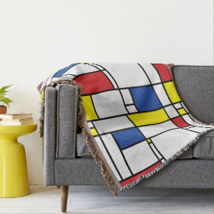 Mondrian Minimalistisk Geometrisk De Stijl Modern Filt