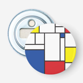 Mondrian Minimalistisk Geometrisk De Stijl Modern  Flasköppnare
