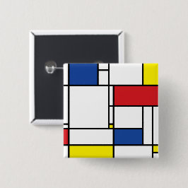 Mondrian Minimalistisk Geometrisk De Stijl Modern Knapp