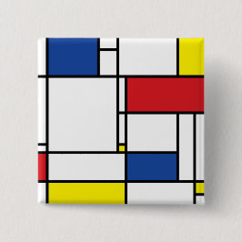 Mondrian Minimalistisk Geometrisk De Stijl Modern Knapp