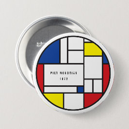 Mondrian Minimalistisk Geometrisk De Stijl Modern Knapp
