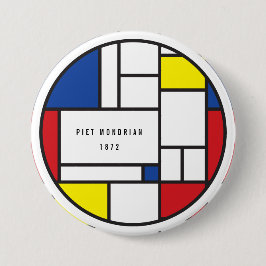 Mondrian Minimalistisk Geometrisk De Stijl Modern  Knapp