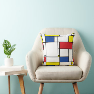 Mondrian Minimalistisk Geometrisk De Stijl Modern  Kudde